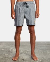 RVCA LEINES ELASTIC BOARDSHORTS - BLK
