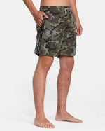 RVCA STANDARD ISSUE ELASTIC BOARDSHORTS 17" - CAM