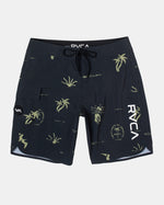 RVCA HULA HANDS EASTERN BOARDSHORTS 20" - BLK