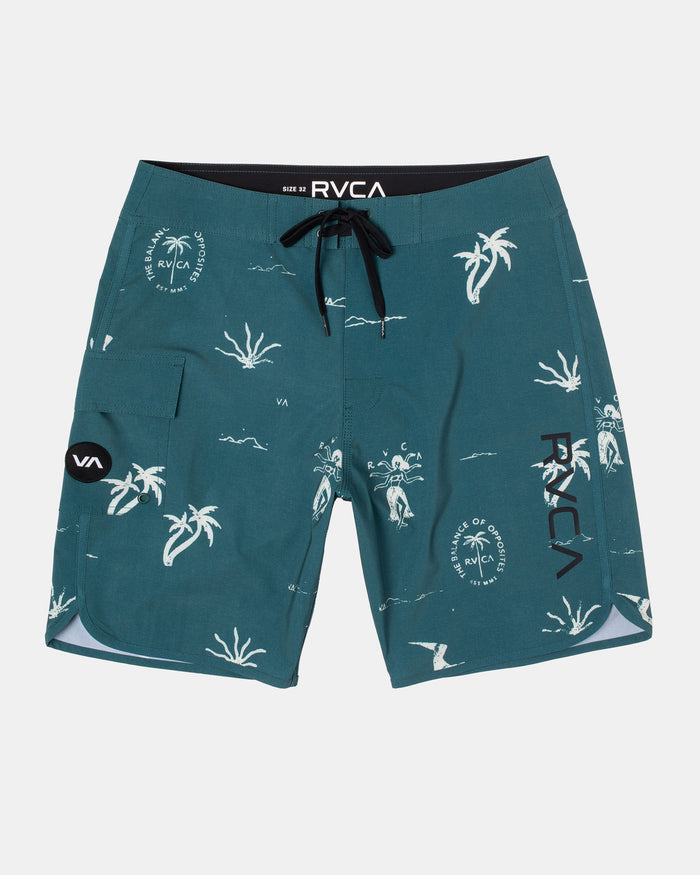 RVCA HULA HANDS EASTERN BOARDSHORTS 20" - BRW0