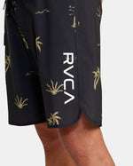 RVCA HULA HANDS EASTERN BOARDSHORTS 20" - BLK