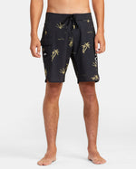 RVCA HULA HANDS EASTERN BOARDSHORTS 20" - BLK