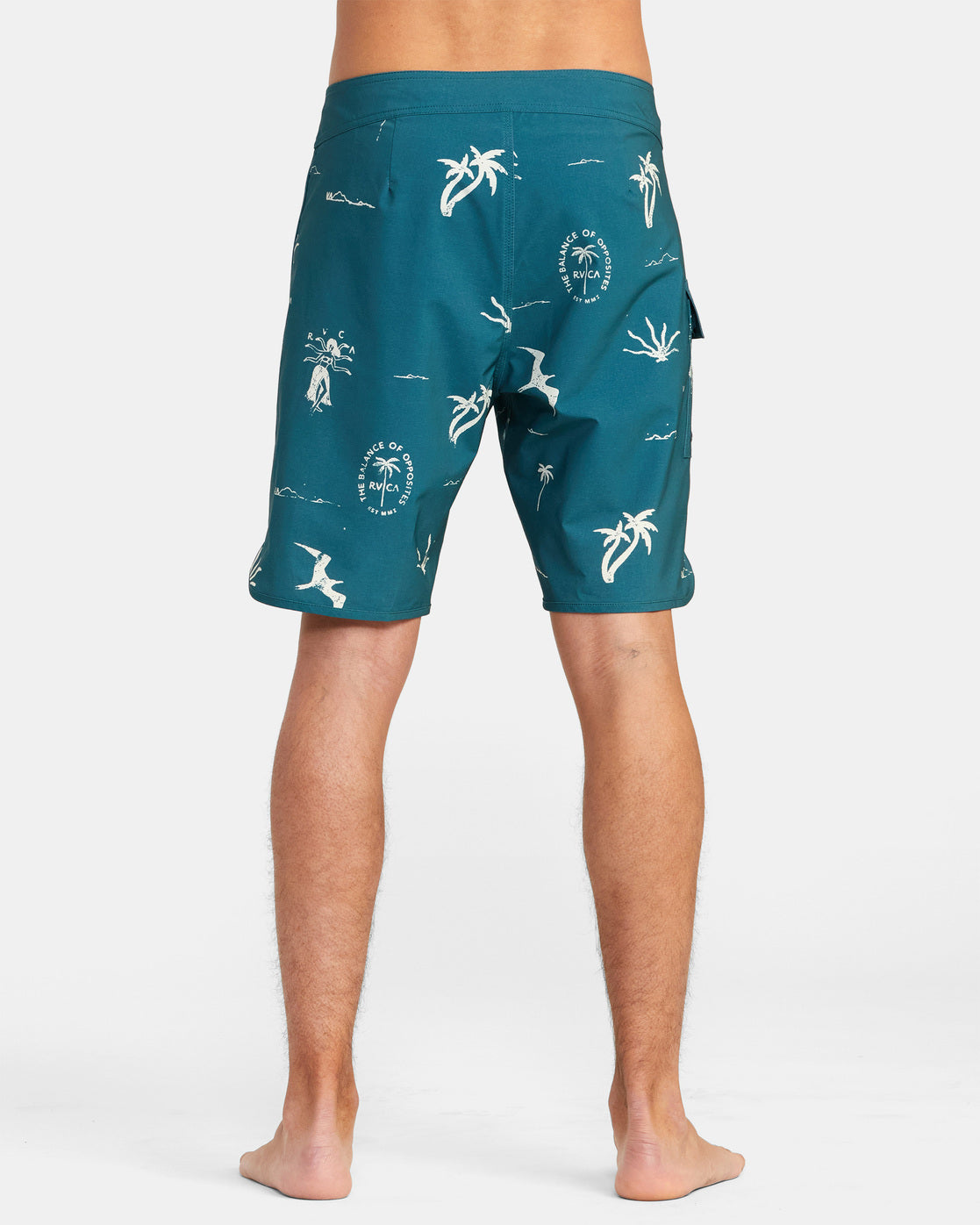 RVCA HULA HANDS EASTERN BOARDSHORTS 20" - BRW0