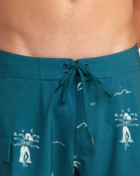 RVCA HULA HANDS EASTERN BOARDSHORTS 20" - BRW0