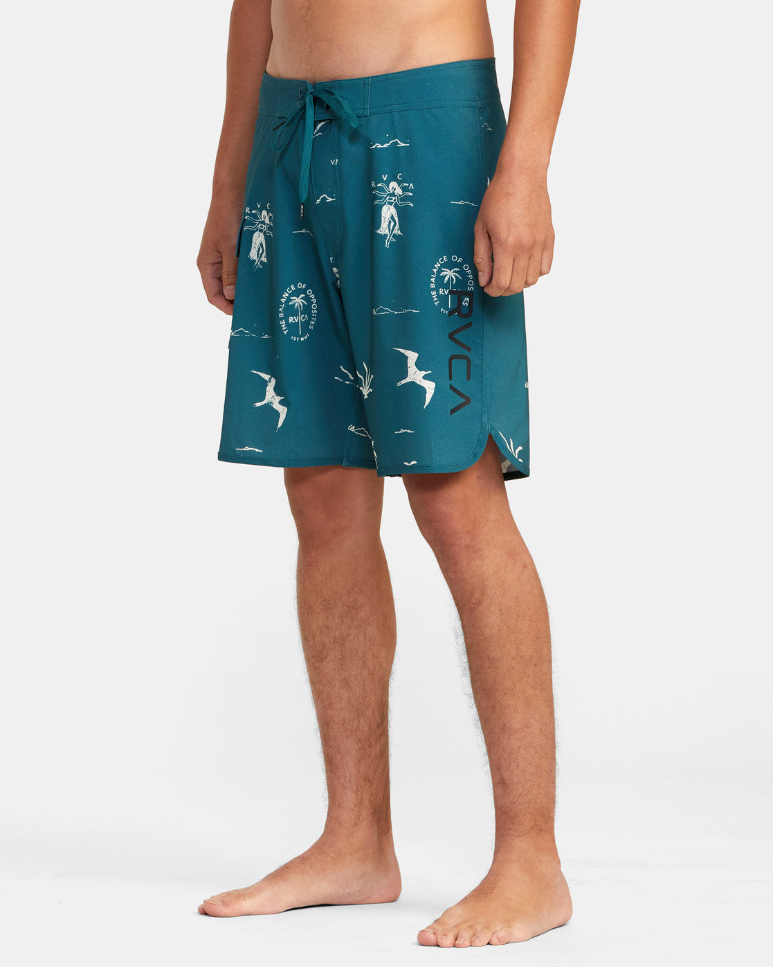 RVCA HULA HANDS EASTERN BOARDSHORTS 20" - BRW0