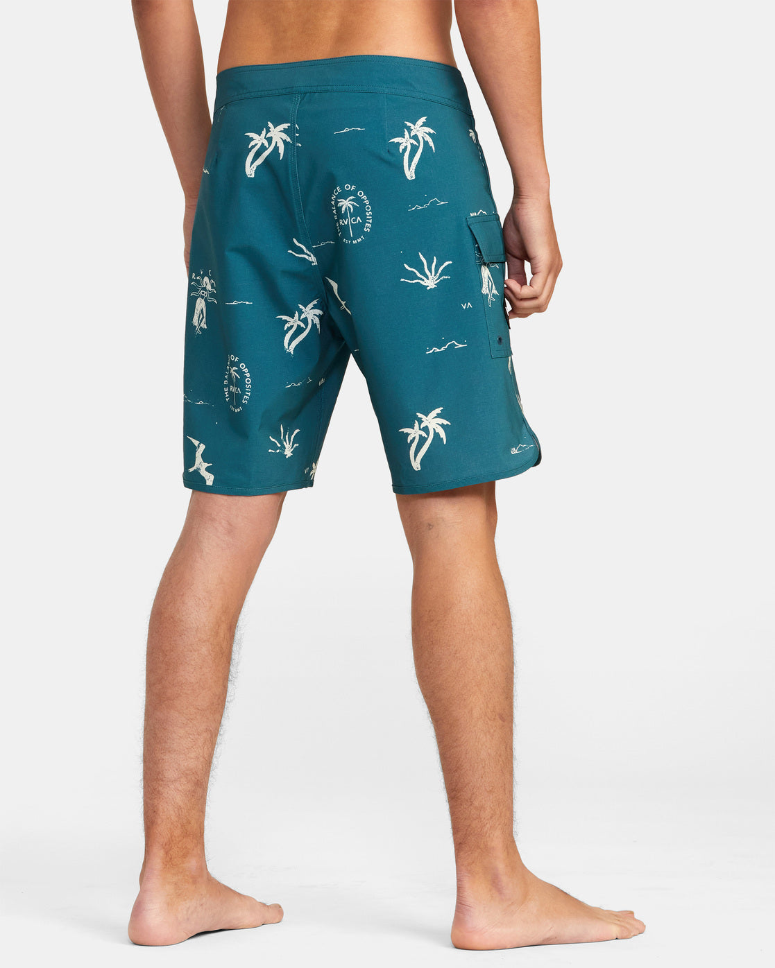 RVCA HULA HANDS EASTERN BOARDSHORTS 20" - BRW0