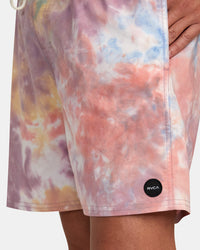 RVCA MANIC TIE DYED ELASTIC BOARDSHORTS 17" - PHP0