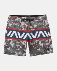 RVCA HAWAII SPOT CAMO VA 18" ELASTIC BOARDSHORTS - MUL