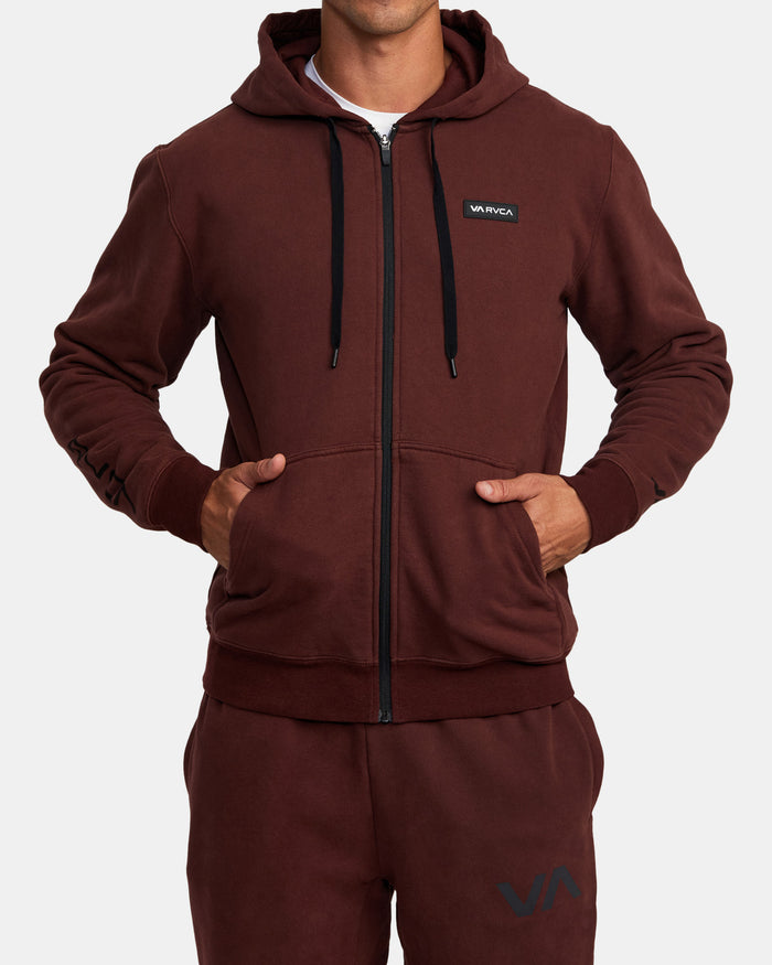 RVCA SWIFT ICON ZIP UP HOODIE - MAH