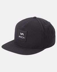 RVCA SQUARE SNAPBACK HAT - BLK