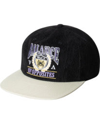 RVCA REGAL CORDUROY CLASPBACK HAT - BKW