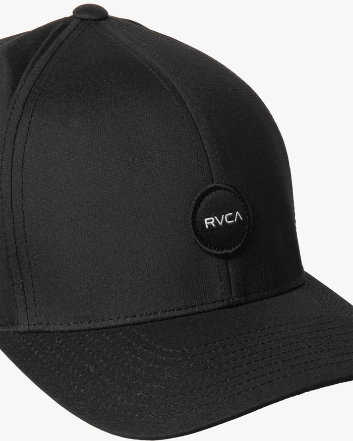 RVCA SEASONS FLEXFIT HAT - BLK
