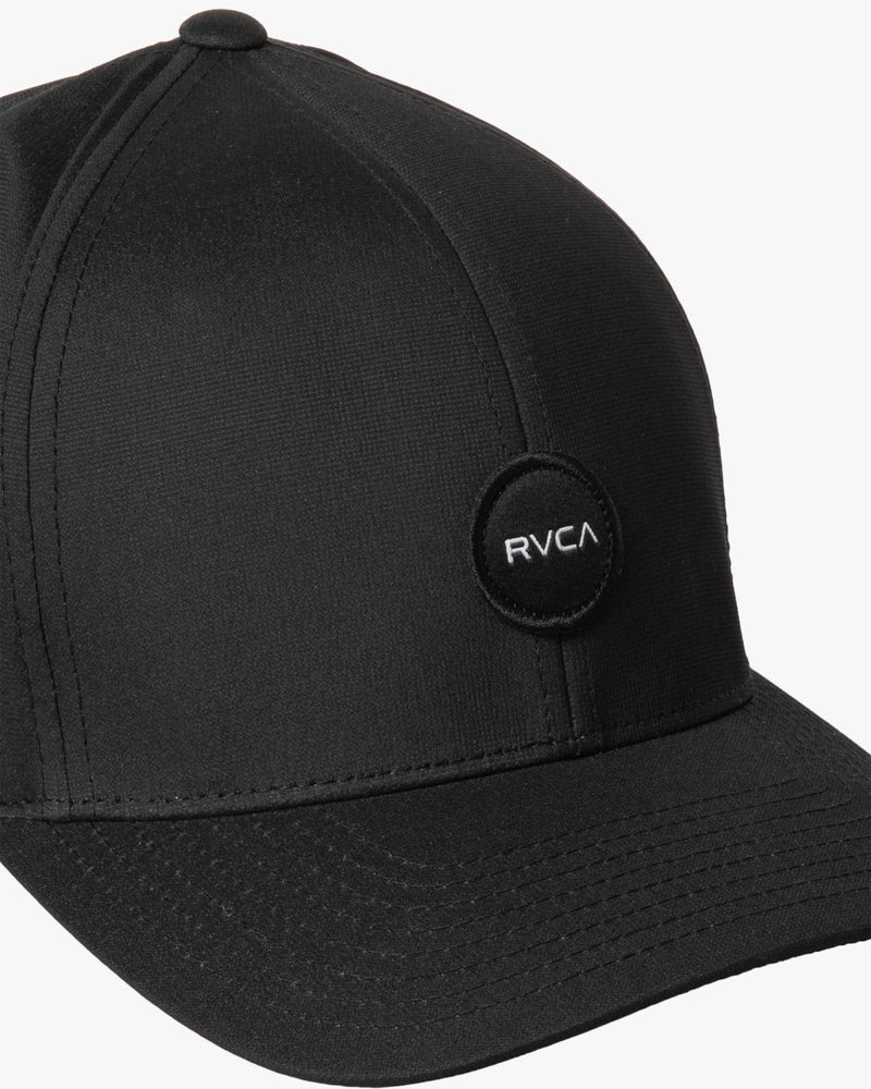RVCA SEASONS FLEXFIT Out Work BLK HAT – - It