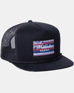 RVCA DEFER FLAG SNAPBACK HAT - BLK