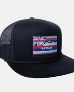 RVCA DEFER FLAG SNAPBACK HAT - BLK