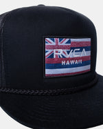 RVCA DEFER FLAG SNAPBACK HAT - BLK