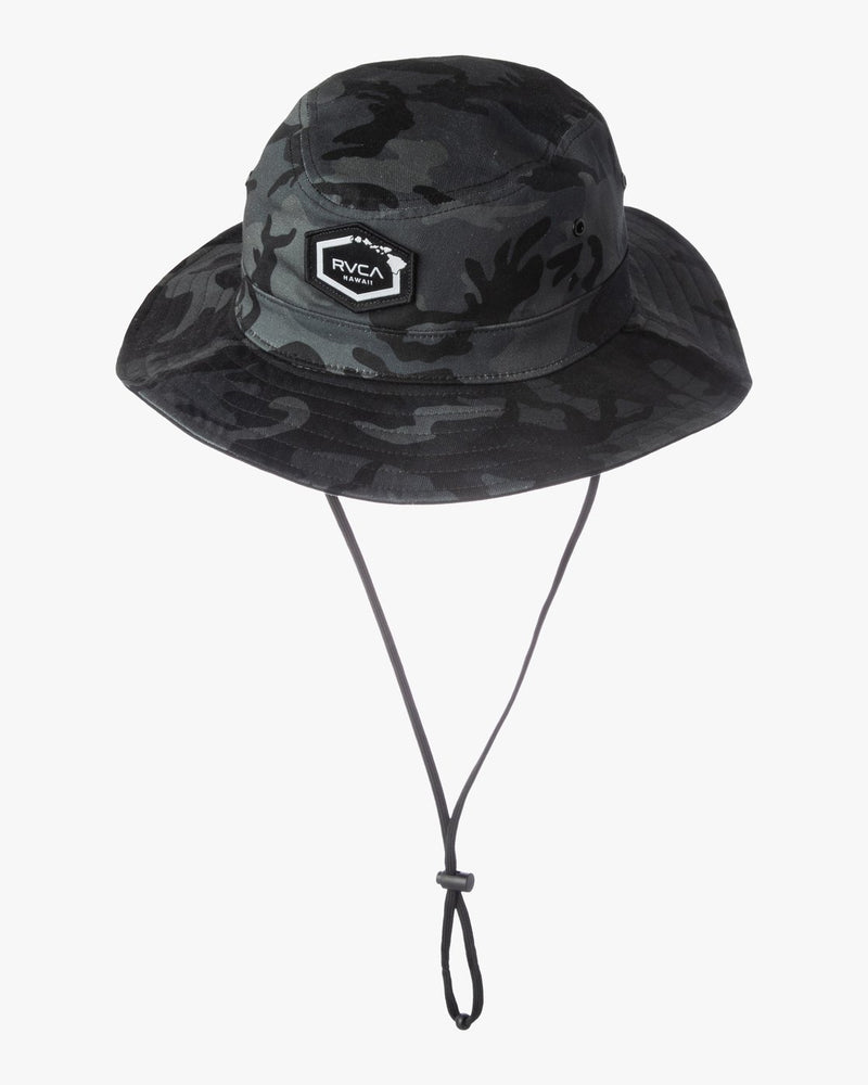 RVCA ISLAND HEX REVERSIBLE BOONIE HAT - CHA
