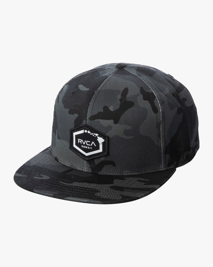 RVCA ISLAND HEX SNAPBACK - BKC