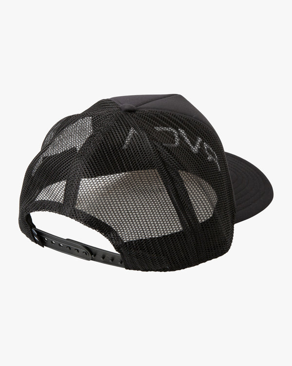 RVCA MISTER CARTOON TRUCKER HAT - BLK