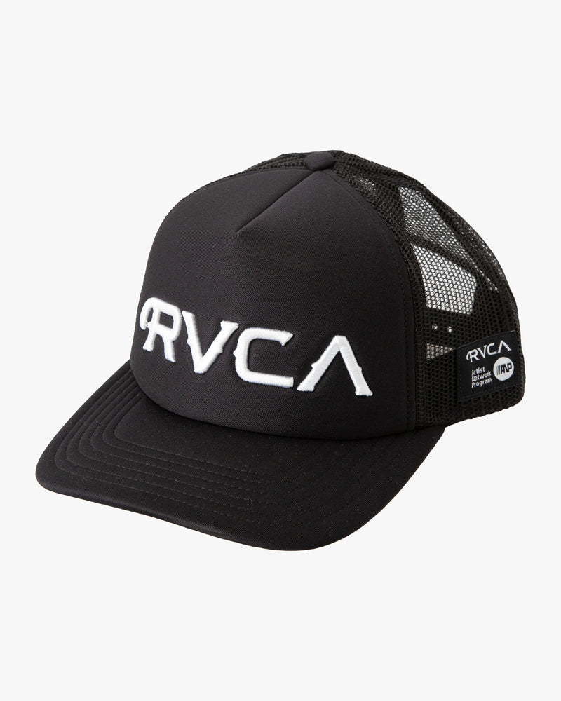 RVCA MISTER CARTOON TRUCKER HAT - BLK