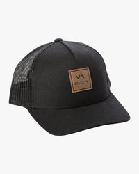 RVCA VA ALL THE WAY CURVED BRIM TRUCKER HAT - BLK