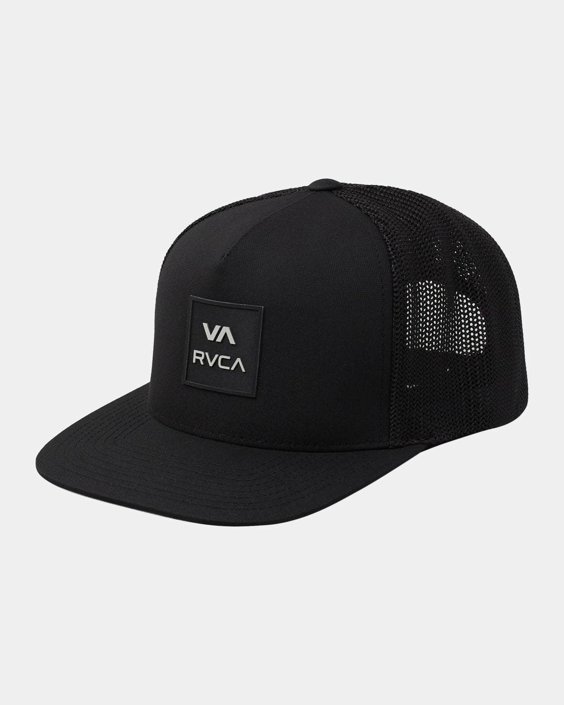RVCA ALL THE WAY TECH TRUCKER HAT - BLK
