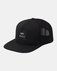 RVCA ALL THE WAY TECH TRUCKER HAT - BLK