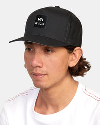 RVCA ALL THE WAY TECH TRUCKER HAT - BLK
