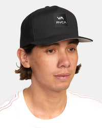 RVCA ALL THE WAY TECH TRUCKER HAT - BLK