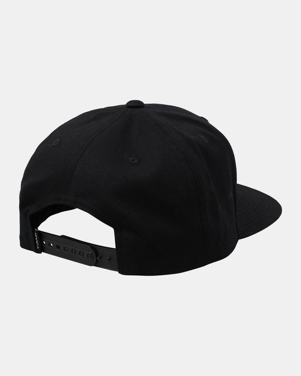 RVCA PILS SNAPBACK HAT - BLK