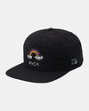 RVCA ANDREW POMMIER RAINBOW CONNECTION SNAPBACK HAT - BLK – Work