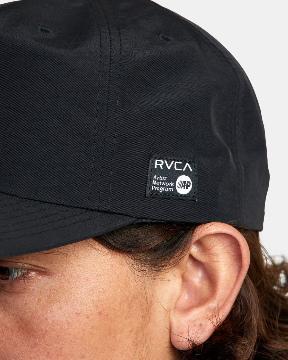 RVCA ANDREW POMMIER RAINBOW CONNECTION SNAPBACK HAT - BLK