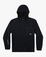 RVCA YOGGER ZIP-UP HOODED JACKET II - BLK