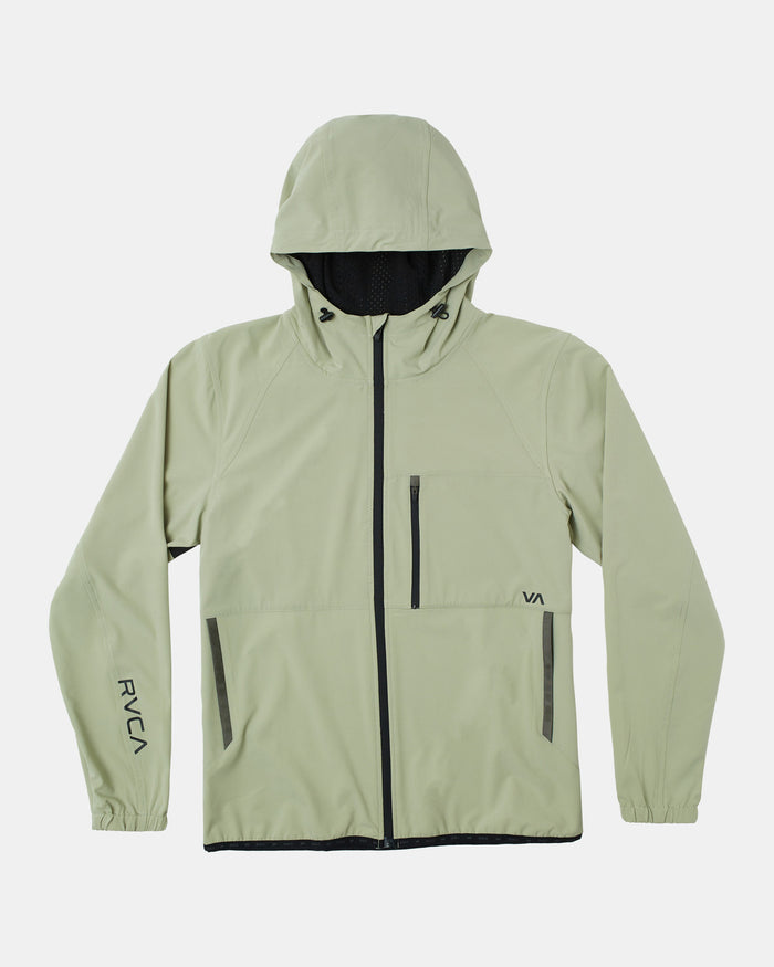 RVCA YOGGER ZIP-UP HOODED JACKET II - GHE0