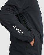 RVCA YOGGER ZIP-UP HOODED JACKET II - BLK