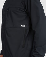 RVCA YOGGER ZIP-UP HOODED JACKET II - BLK