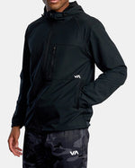 RVCA YOGGER ZIP-UP HOODED JACKET II - BLK