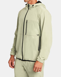 RVCA YOGGER ZIP-UP HOODED JACKET II - GHE0