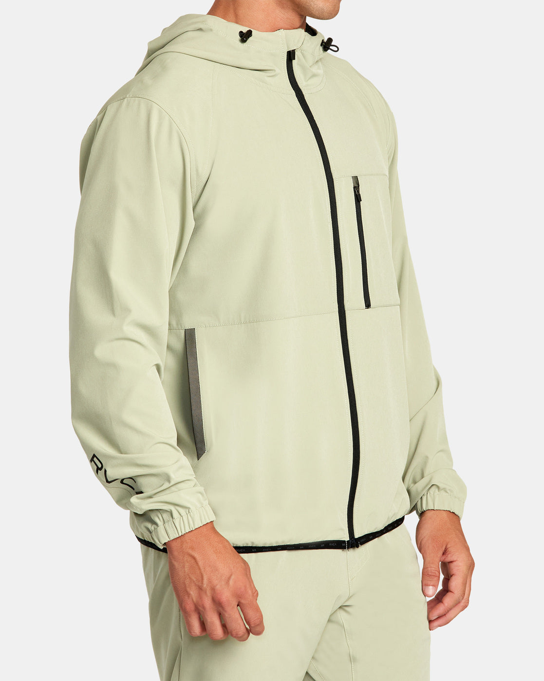 RVCA YOGGER ZIP-UP HOODED JACKET II - GHE0