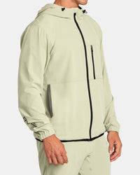 RVCA YOGGER ZIP-UP HOODED JACKET II - GHE0