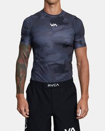 RVCA SPORT RASH GAURD SS- CAM