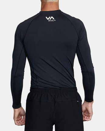 RVCA SPORT RASHGUARD - BLK