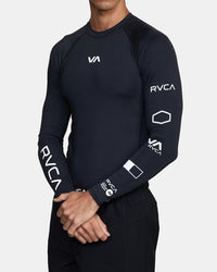 RVCA SPORT RASHGUARD - BLK