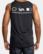 RVCA DEADLINE SPORT VENT SL TANK - BLK