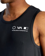 RVCA DEADLINE SPORT VENT SL TANK - BLK