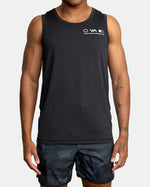 RVCA DEADLINE SPORT VENT SL TANK - BLK