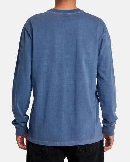 RVCA PTC LONG SLEEVE POCKET TEE - MDY