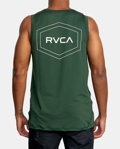 RVCA SPORT VENT BIG PIN HEX TANK TOP - GZH0
