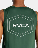 RVCA SPORT VENT BIG PIN HEX TANK TOP - GZH0