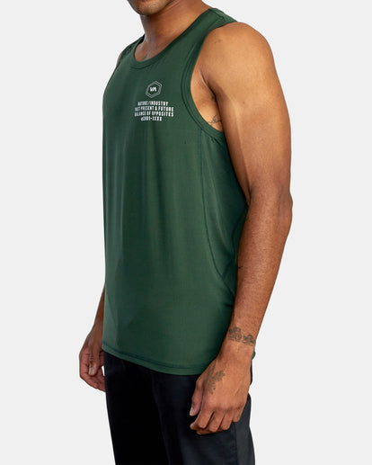 RVCA SPORT VENT BIG PIN HEX TANK TOP - GZH0